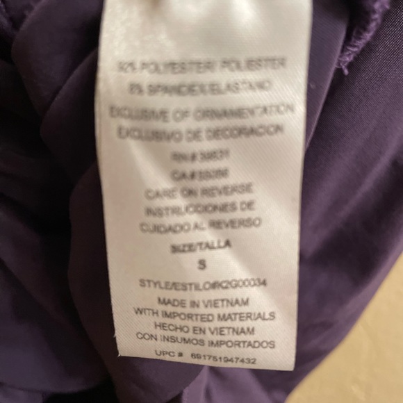 Baby Phat short purple Dress Snake Bite Rhinestone Accent Scoop Back. Size Small - Picture 9 of 12